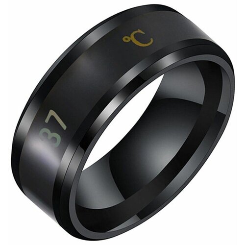 фото Кольцо обручальное tasyas, размер 20, черный