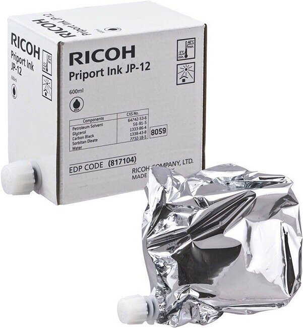 Краска Ricoh JP1210/1250/3000/Nashuatec CP308/b/4 (фл,600 мл) (JP-12/817104)