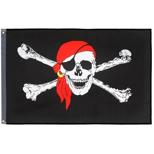 Флаг Пираты , 90 х 150 см, полиэстер