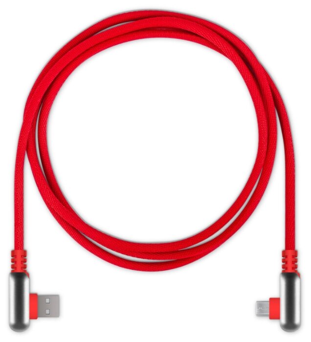 Кабель Rombica Digital Electron USB - microUSB (MPQ) 1.2 м красный фото 2