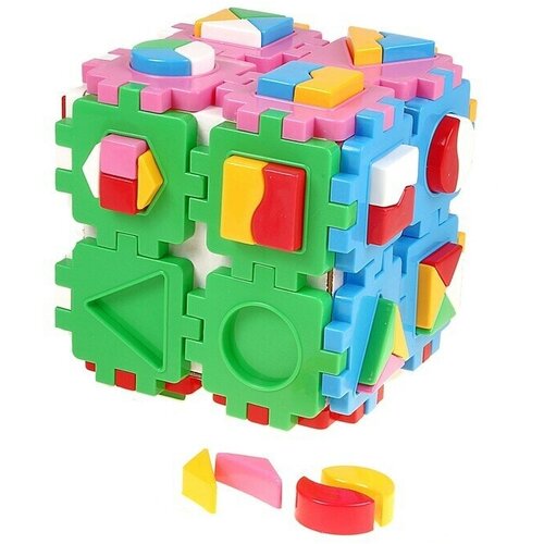 куб умный малыш гиппо Развивающий куб сортер Умный малыш