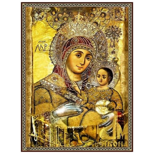 Икона Божией Матери Вифлеемская на дереве вифлеемская икона божией матери в рамке 8 9 5 см