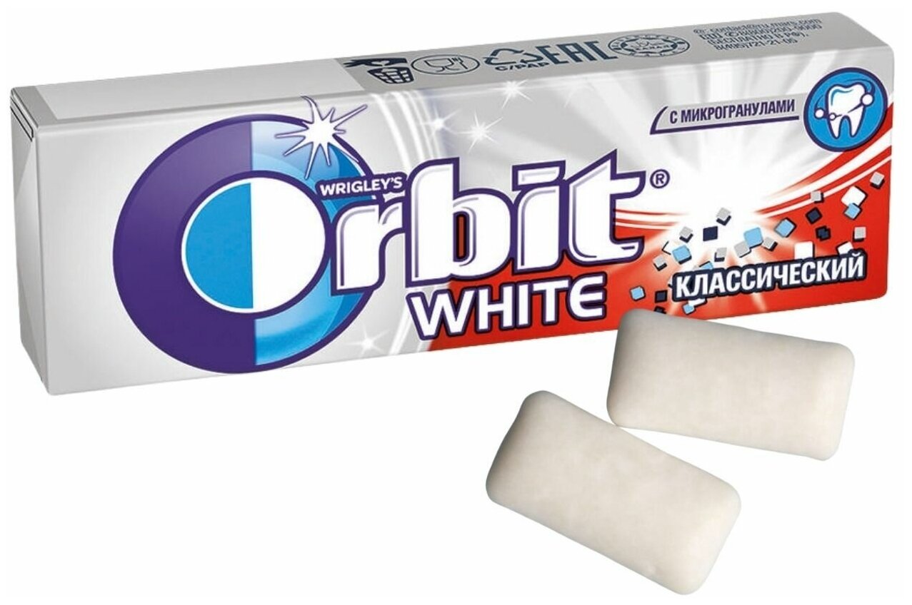 Жевательная резинка Orbit White Классический 13.6г Ригли - фото №8