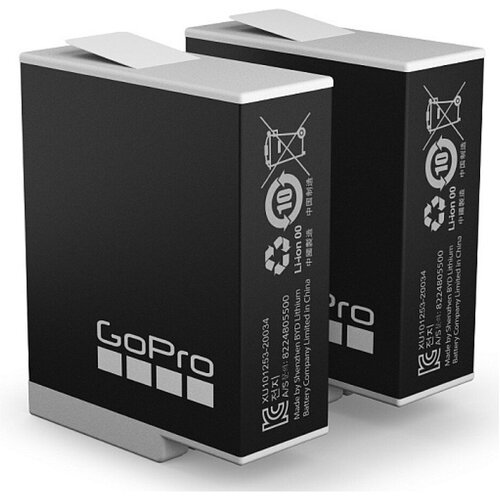 Набор аккумуляторов GoPro ADBAT-211 (Enduro 2 Pack Battery GoPro HERO9/10/11) набор аккумуляторов для gopro hero9 10 11 enduro 2 pack battery