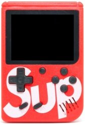 Портативная игровая приставка с джойстиком SUP GAME BOX PLUS 400 в 1 (красный)
