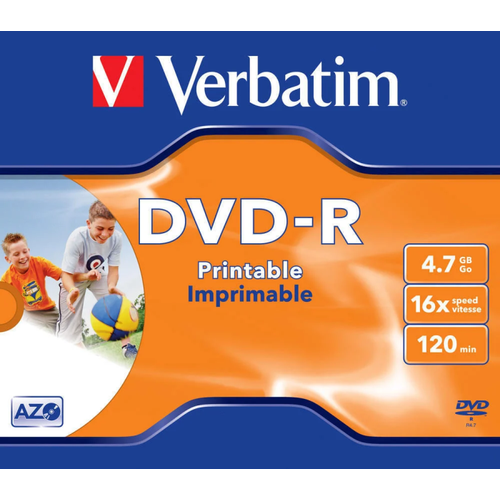  Verbatim DVD-R Photo Printable (16, 4.7GB, Jewel, 1) 43520