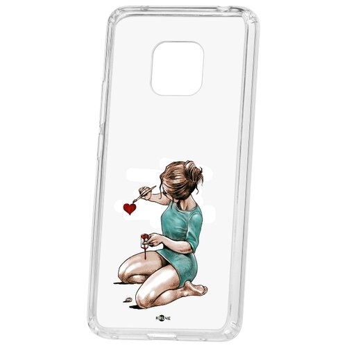 фото Чехол на huawei mate 20 pro kruche print рисуя любовь