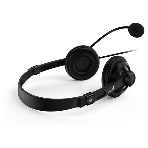 Наушники Genius HS-230U USB 31710021401 черные мягкие амбюшуры 172500₽