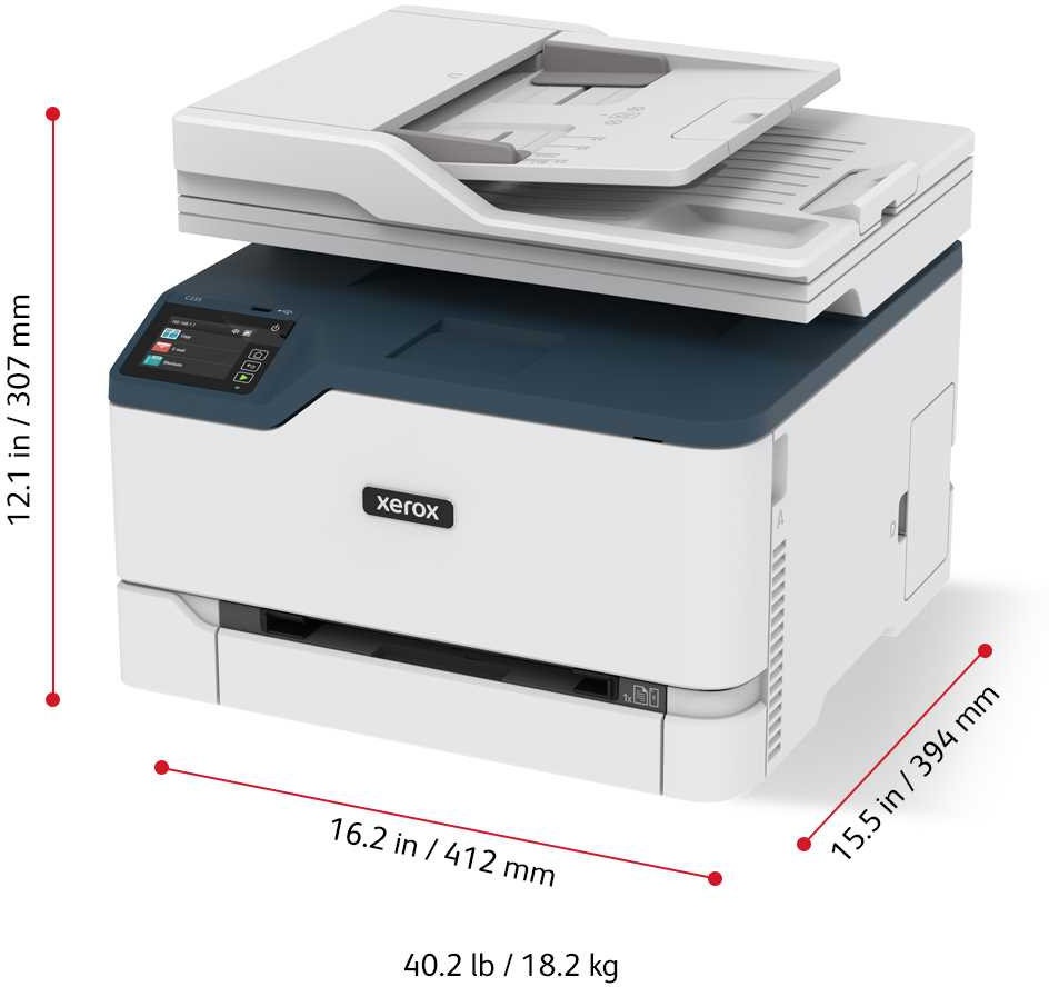 XEROX МФУ Xerox C235V (C235V_DNI) (А4, цветное, принтер/копир/сканер/факс, 22 стр/мин, 512 Мб, cpu 1 ГГц, 600x600 dpi, Network, USB 2.0, Wi-Fi, Duplex, ADF, нагрузка до 30K, комплект тонеров на 500 стр.)