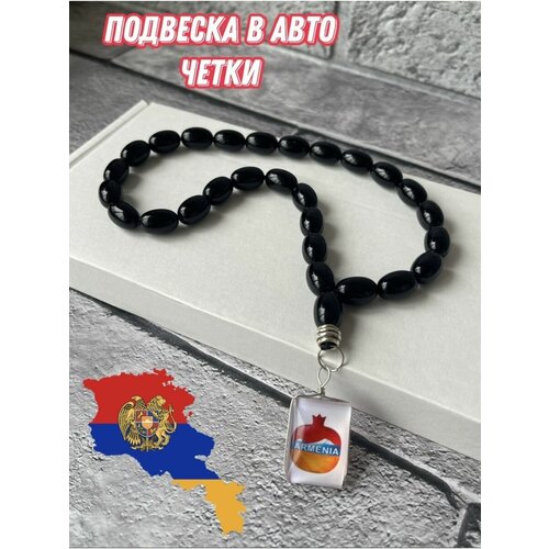 Четки, размер one size, черный, красный четки крест армянский триколор