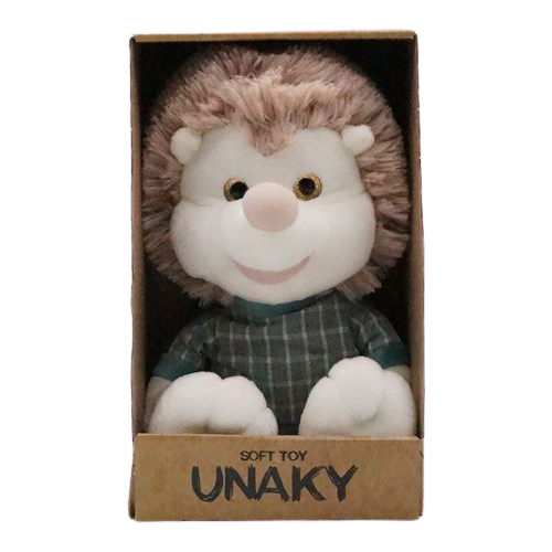 Мягкая игрушка UNAKY Soft toy Ежик Авроська, 21 см, мультиколор