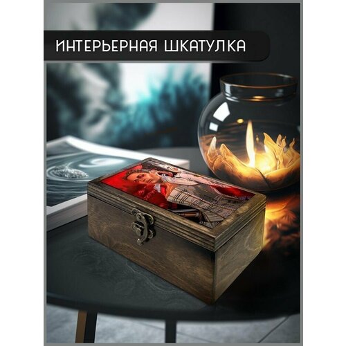 Шкатулка интерьерная для украшений универсальная 16x10x6 см Игры Apex Legends - 63