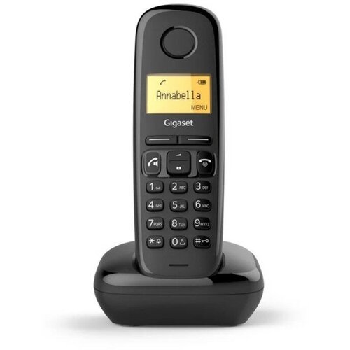 GIGASET Радиотелефон DECT Gigaset A270, АОН, спикерфон, 80 контактов, подсветка кнопок, черный