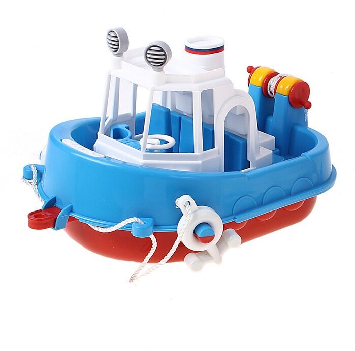 Пластиковая детская модель кораблика "Юнга", большая модель, игрушка для ванной