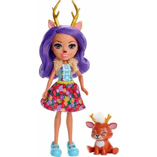 Игрушка Mattel Enchantimals Кукла Данесса Оления с питомцем FХМ75 кукла enchantimals большая кукла frh51 данесса оления