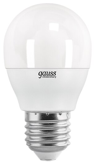 Лампа светодиодная gauss 53220, E27, G45, 10 Вт, 4100 К
