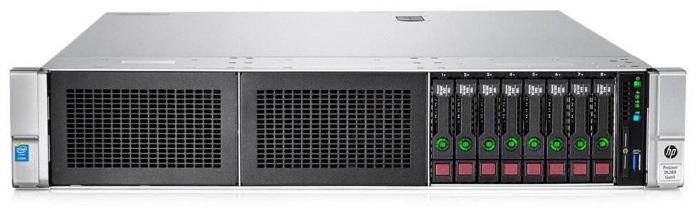 HP Proliant DL380 Gen9 (8xSFF) 2x2.4 GHz 6-Core Xeon E5-2620v3/32Gb (2x16) PC4-2133p/no HDD/2x500W