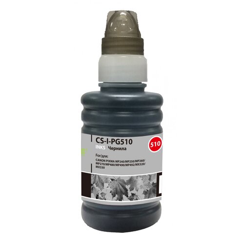 Чернила Cactus CS-I-PG510 черный совместимые для Canon Pixma MP240 MP250 MP260 MP270 MP480 370₽