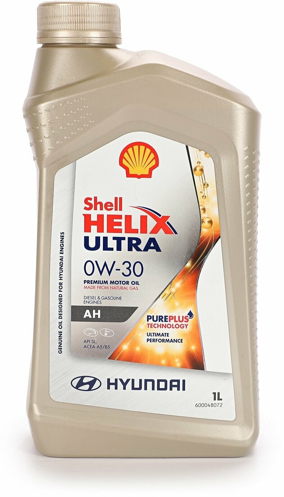 Синтетическое моторное масло SHELL Helix Ultra AH A5/B5 0W-30, 1 л