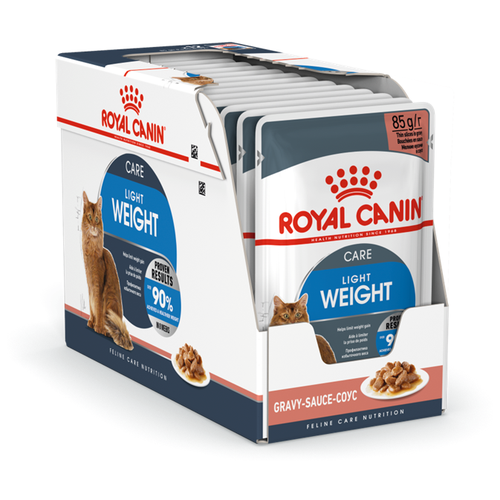 Влажный корм для кошек Royal Canin Light Weight, профилактика избыточного веса 12 шт. х 85 г (кусочки в желе)