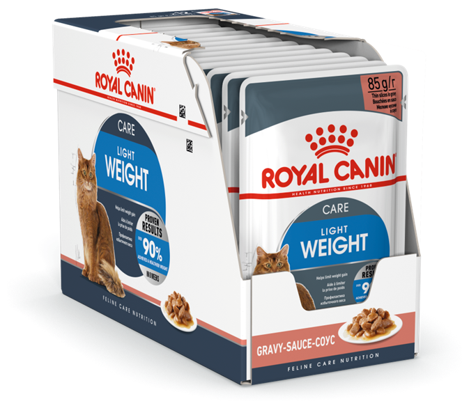 Влажный корм для кошек Royal Canin Light Weight, профилактика избыточного веса (кусочки в желе)