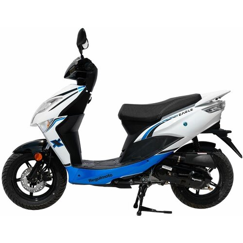 Скутер Regulmoto EAGLE 50 (LJ80QT-3L) колёса R12, Белый/синий, 100021/1-1