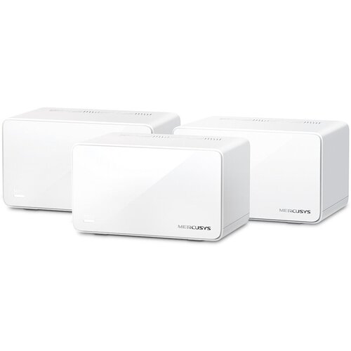 wi fi роутер mercusys mr80x 802 11ax wi fi 6 черный Wi-Fi роутер MERCUSYS Halo H90X(3-pack)