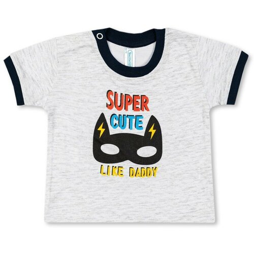 Футболка TAKRO,  для мальчиков, хлопок, размер 74, серый