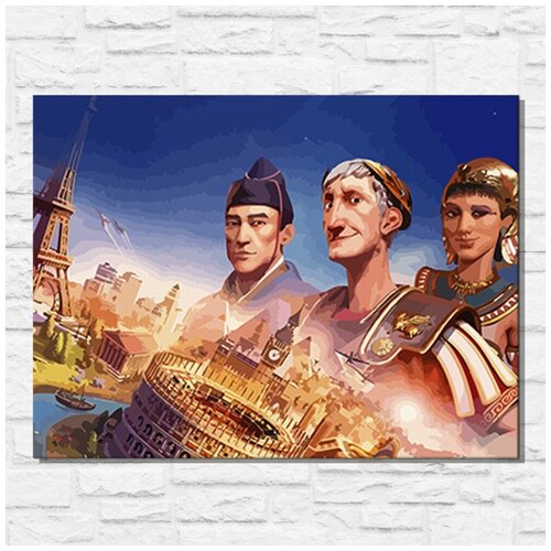 Картина по номерам на холсте игра Sid Meier's Civilization VI - 11621 Г 30x40 картина по номерам на холсте игра sid meier s civilization vi 11034 в 30x40