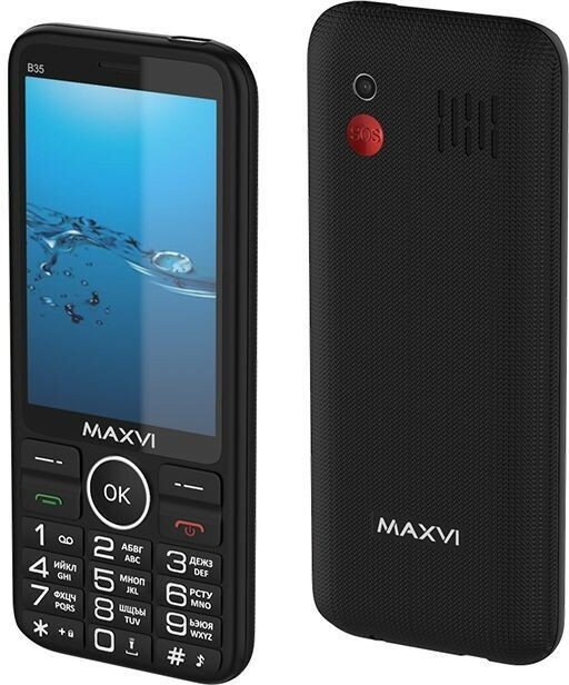 Телефон мобильный (MAXVI B35 black)