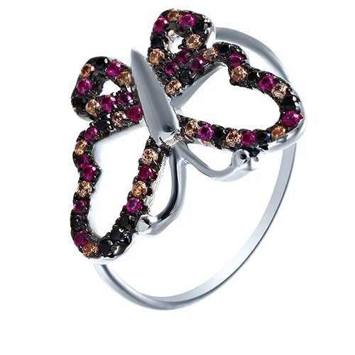 фото Element47 кольцо из серебра 925 пробы с кубическим цирконием ss-b0842rcb_ko_001_wg, размер 16