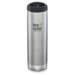 Термокружка Klean Kanteen TKWide Cafe Cap 20oz (592 мл) Brushed Stainless - изображение