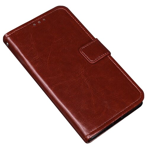 фото Чехол-книжка mypads для zte blade 20smart из качественной импортной кожи с подставкой застёжкой и визитницей коричневый
