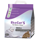 Комкующийся древесный наполнитель Eko Cat`s Small 4,2 кг - изображение