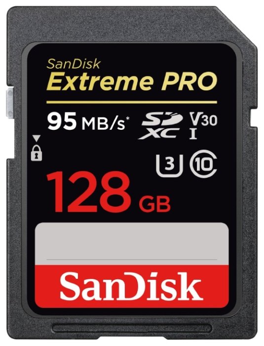   Sandisk Extreme Pro SDXC Card 128GB V30 UHS- I U3 SDSDXXD-128G-GN4IN