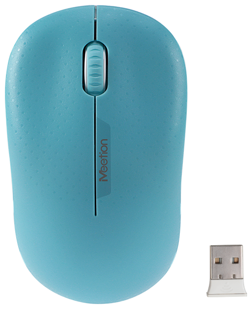Беспроводная мышь/ мышка для компьютера и ноутбука 2.4G MeeTion MT-R545/Cyan