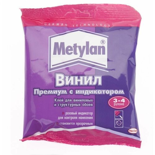 Обойный клей Metylan винил Премиум, 100 г клей обойный metylan винил премиум 300гр