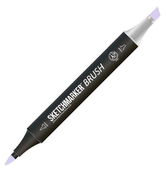 Маркер Sketchmarker Brush двухсторонний на спирт.основе цв.V24 Сиреневый