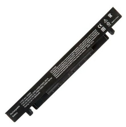 Аккумулятор (Батарея) для ноутбука Asus X550 (A41-X550A) 14,4V 2600mAh REPLACEMENT черная