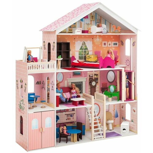 Кукольный домик Мечта (с мебелью), PAREMO игровой набор paremo деревянный кукольный домик стейси авенью с мебелью 15 предметов pd320 07