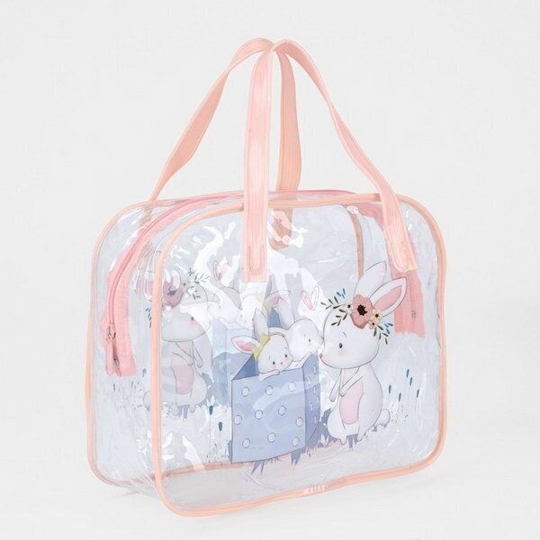 фото Косметичка на молнии, цвет розовый