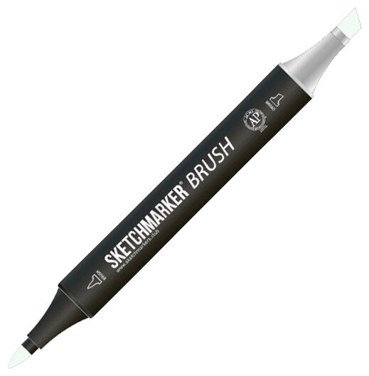 Маркер Sketchmarker Brush двухсторонний на спирт.основе цв.G135 Морская дымка