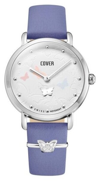 Наручные часы COVER, серебряный, белый