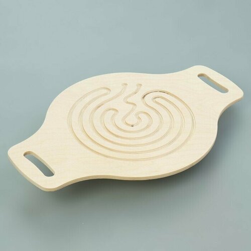 фото Доска балансировочная балансборд лабиринт с шариком, 54х36 см нет бренда