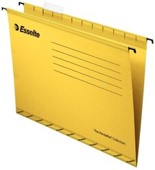 Esselte Папка подвесная Pendaflex plus foolscap А4+, картон, 25 шт, желтый