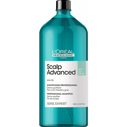 Loreal Scalp Advanced Shampoo - Шампунь для волос склонных к жирности 1500 мл