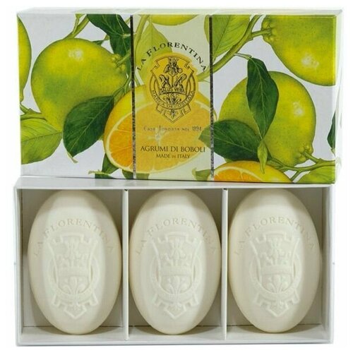 La Florentina Набор мыла для рук с экстрактом Цитруса Hand Soap Set Boboli Citrus, 150 гр х 3 шт