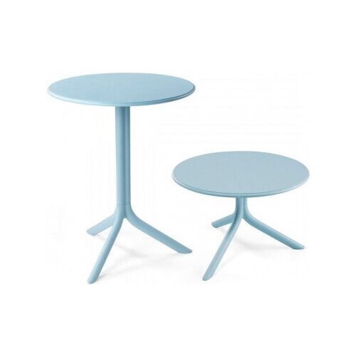 Обеденный пластиковый стол Nardi Spritz + Spritz Mini, голубой