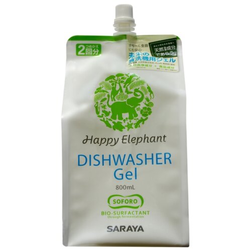 Happy Elephant Detergent for Dishwasher 800mL refill/Жидкость для посудомоечных машин Happy Elephant 800 мл. (наполнитель)