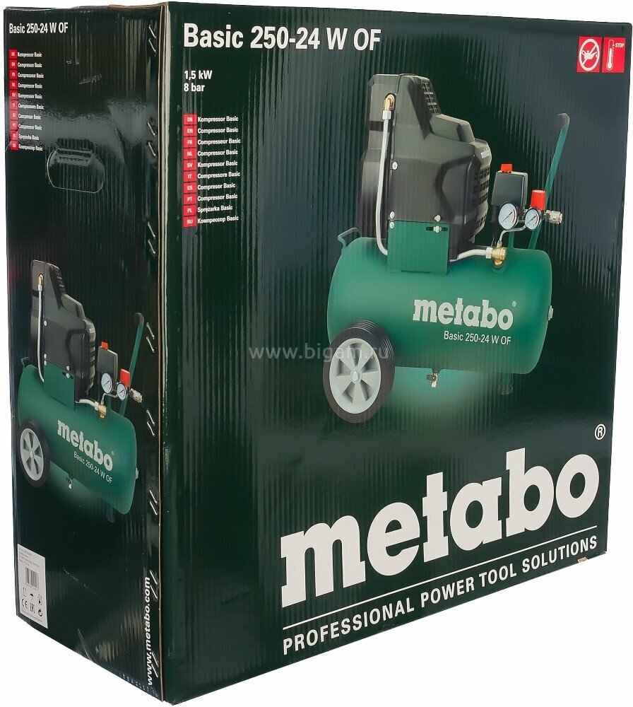 Компрессор масляный Metabo Basic 250-24 W 24 л 15 кВт